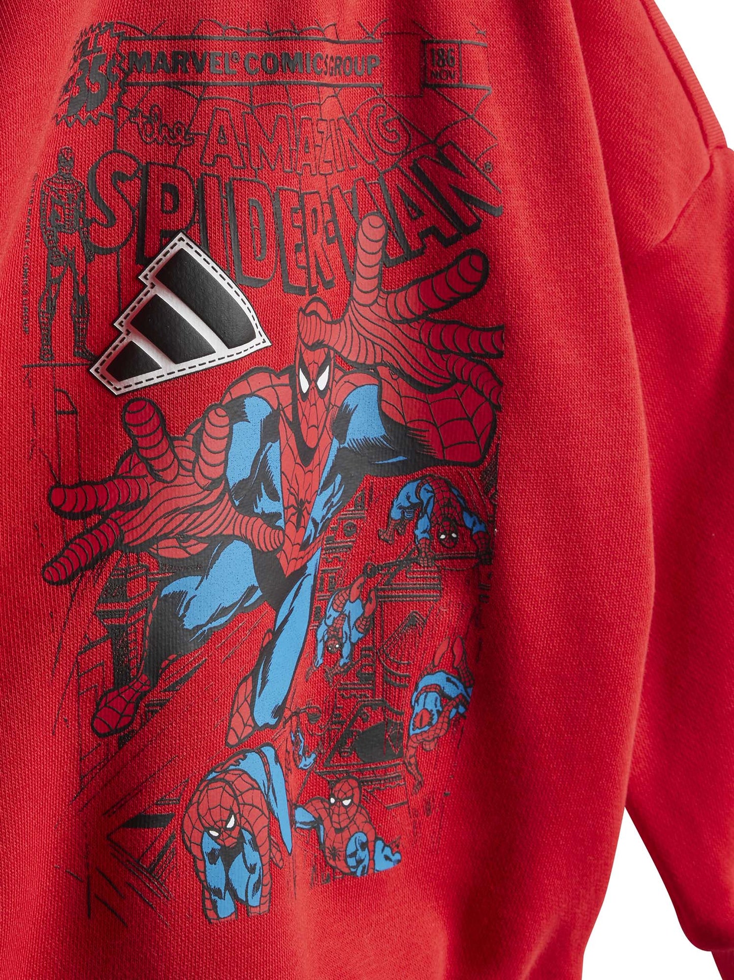 TUTA SPIDERMAN MARVEL ADIDAS BAMBINO ROSSO