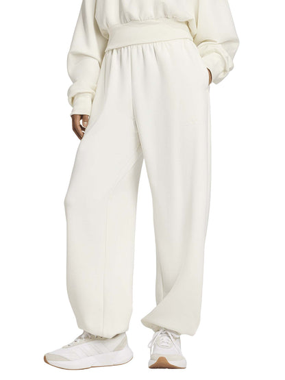 Pantaloni sportivi ampi Soft Lux da donna bianchi Adidas