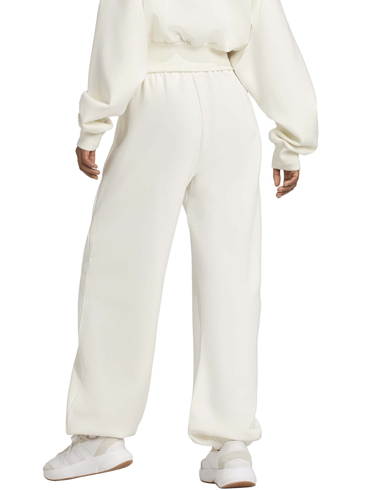 Pantaloni sportivi ampi Soft Lux da donna bianchi Adidas
