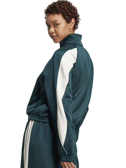 FELPA CON ZIP STADIUM ADIDAS DONNA VERDONE