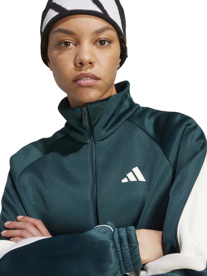 FELPA CON ZIP STADIUM ADIDAS DONNA VERDONE