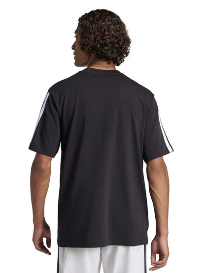 T-SHIRT ESSENTIALS ADIDAS UOMO NERO BIANCO