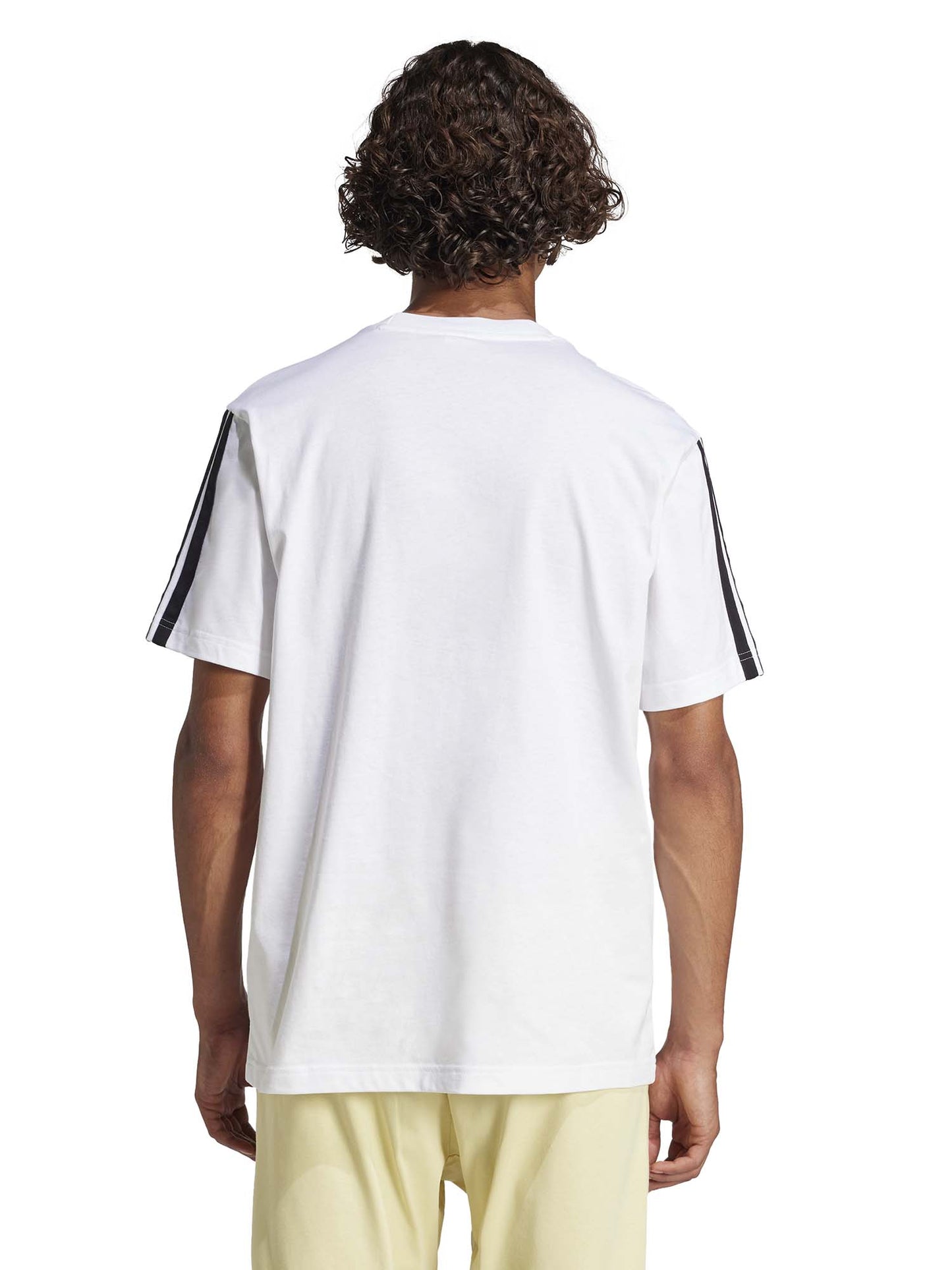 T-SHIRT ESSENTIALS ADIDAS UOMO BIANCO NERO