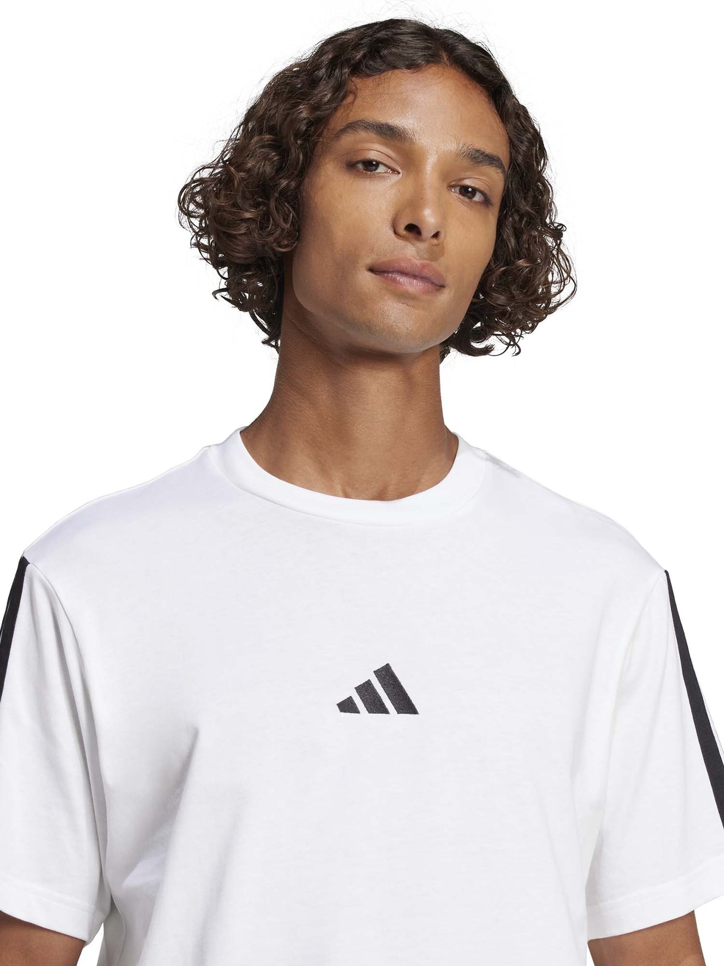 T-SHIRT ESSENTIALS ADIDAS UOMO BIANCO NERO