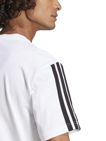 T-SHIRT ESSENTIALS ADIDAS UOMO BIANCO NERO