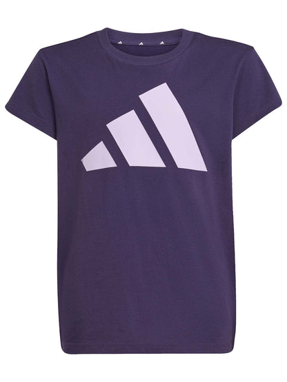 T-SHIRT MANICA CORTA CON LOGO ADIDAS DA BAMBINA VIOLA – Meca Moda