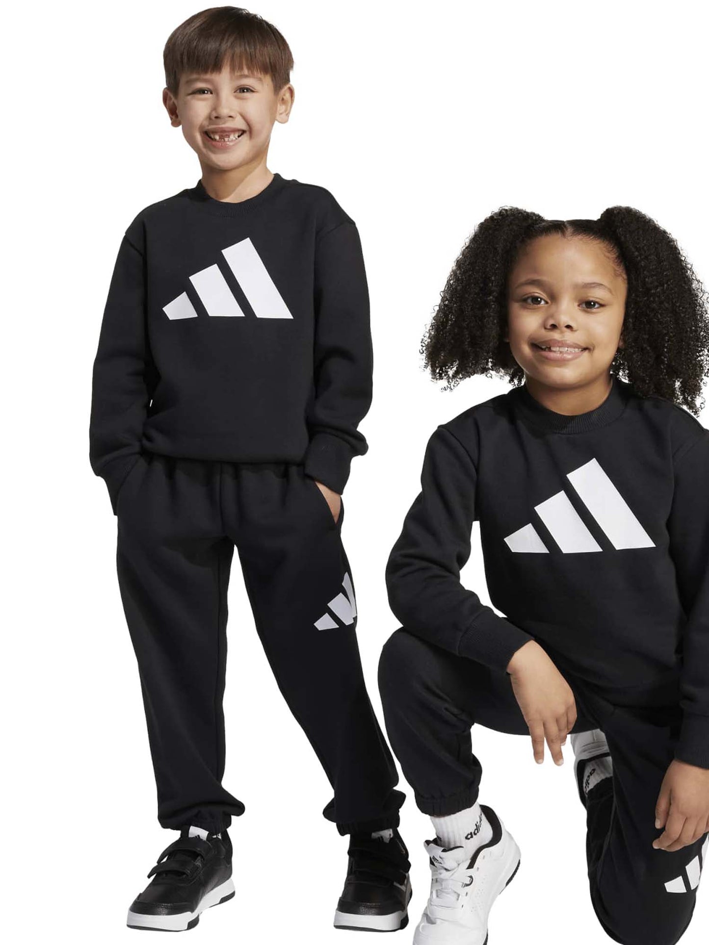 Adidas Essentials Joggers Set, tuta Unisex bambino nera