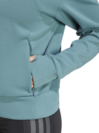 FELPA DESIGNED-FOR-TRAINING WARM-UP ADIDAS DONNA VERDE