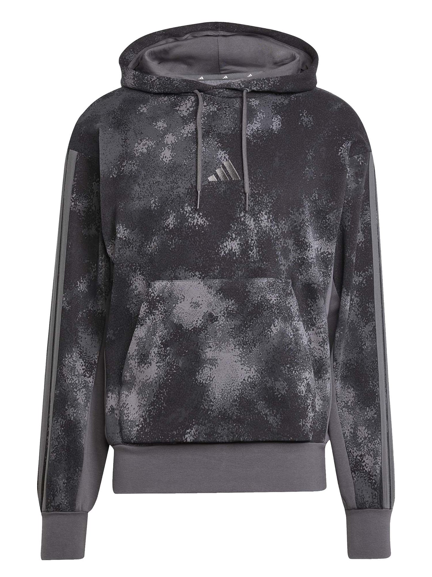 FELPA CON CAPPUCCIO AOP COLOURBLOCK ADIDAS DA UOMO NERO