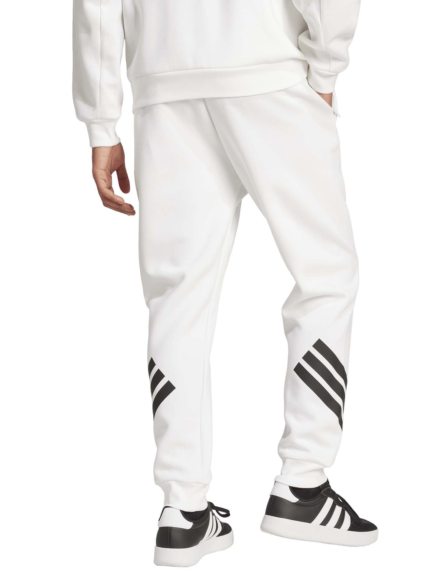 Pantaloni sportivi Adidas Future Icons 3-Stripes da uomo bianchi