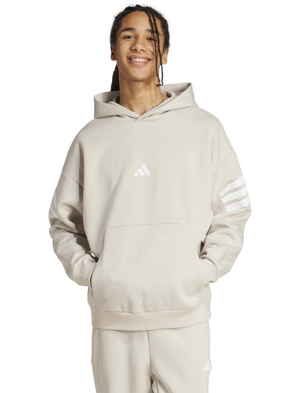 FELPA CON CAPPUCCIO HOODIE FUTURE ICONS ADIDAS UOMO SABBIA