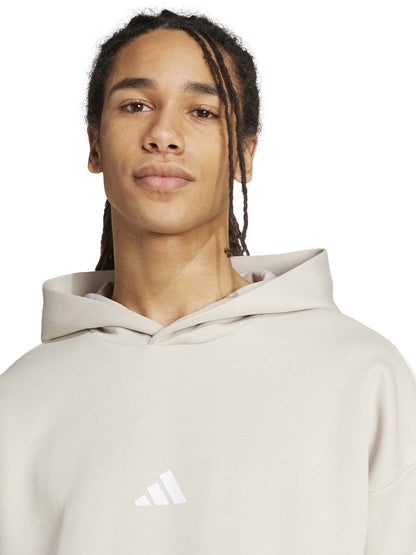 FELPA CON CAPPUCCIO HOODIE FUTURE ICONS ADIDAS UOMO SABBIA