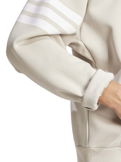 FELPA CON CAPPUCCIO HOODIE FUTURE ICONS ADIDAS UOMO SABBIA