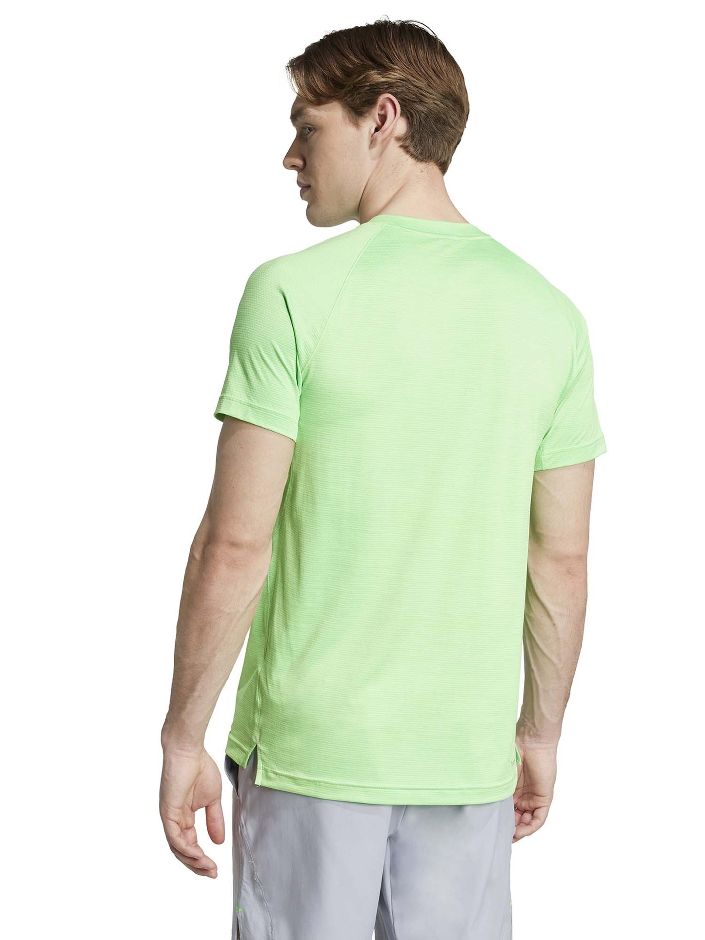 T-SHIRT GIROCOLLO TRAINING ADIDAS DA UOMO LIME
