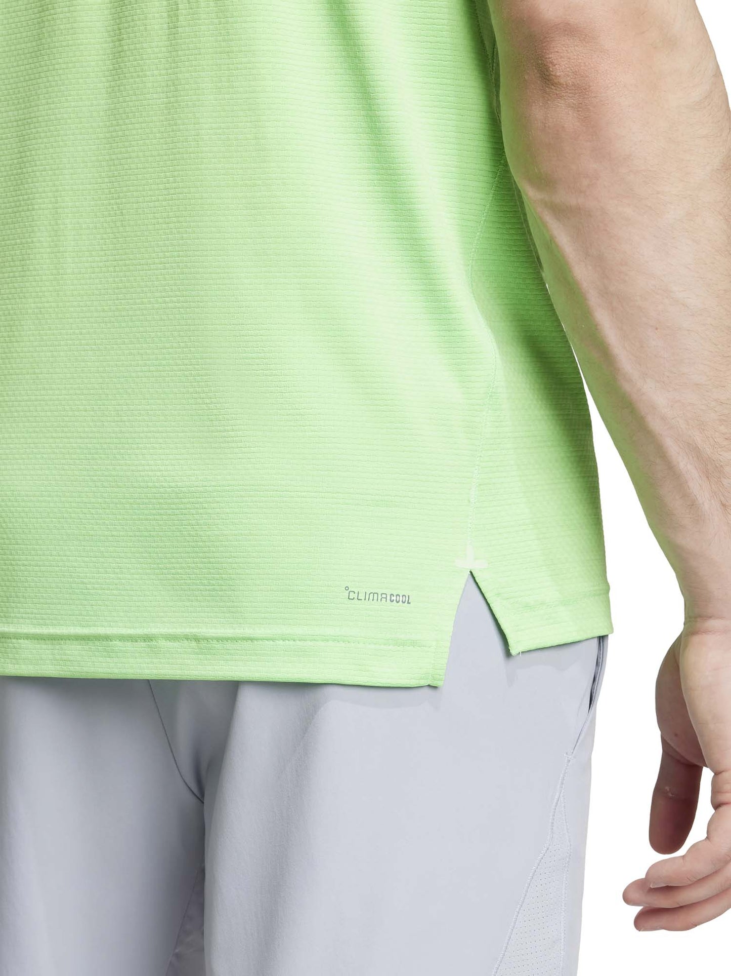 T-SHIRT GIROCOLLO TRAINING ADIDAS DA UOMO LIME