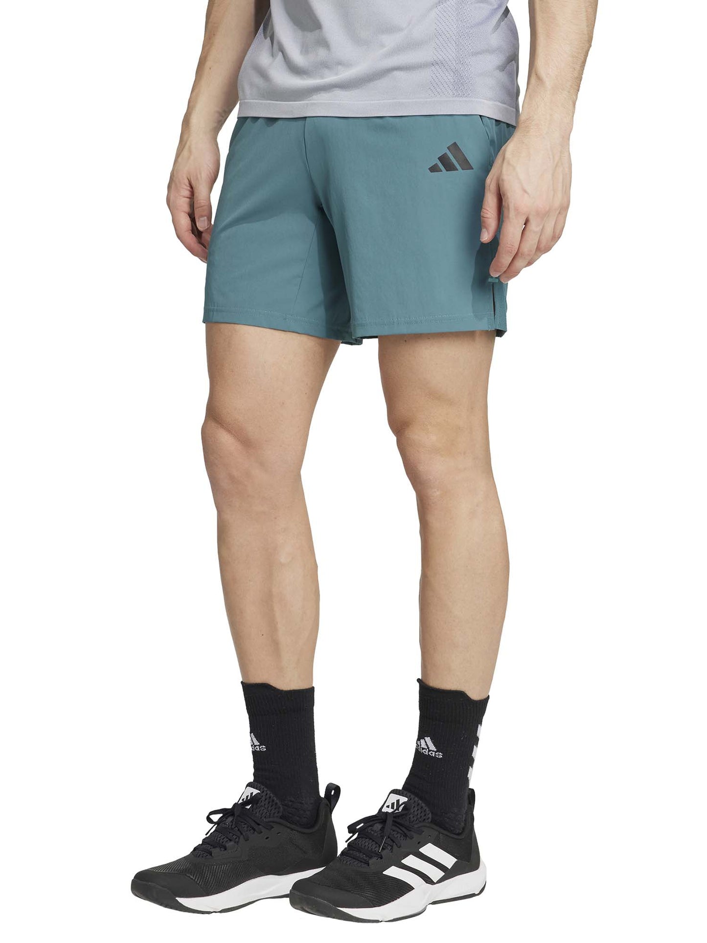 SHORT TRAINING ADIDAS DA UOMO VERDE