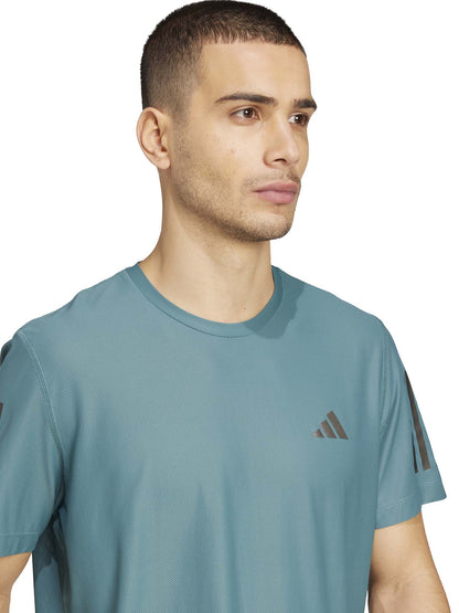 T-SHIRT RUNNING OWN THE RUN ADIDAS DA UOMO VERDE