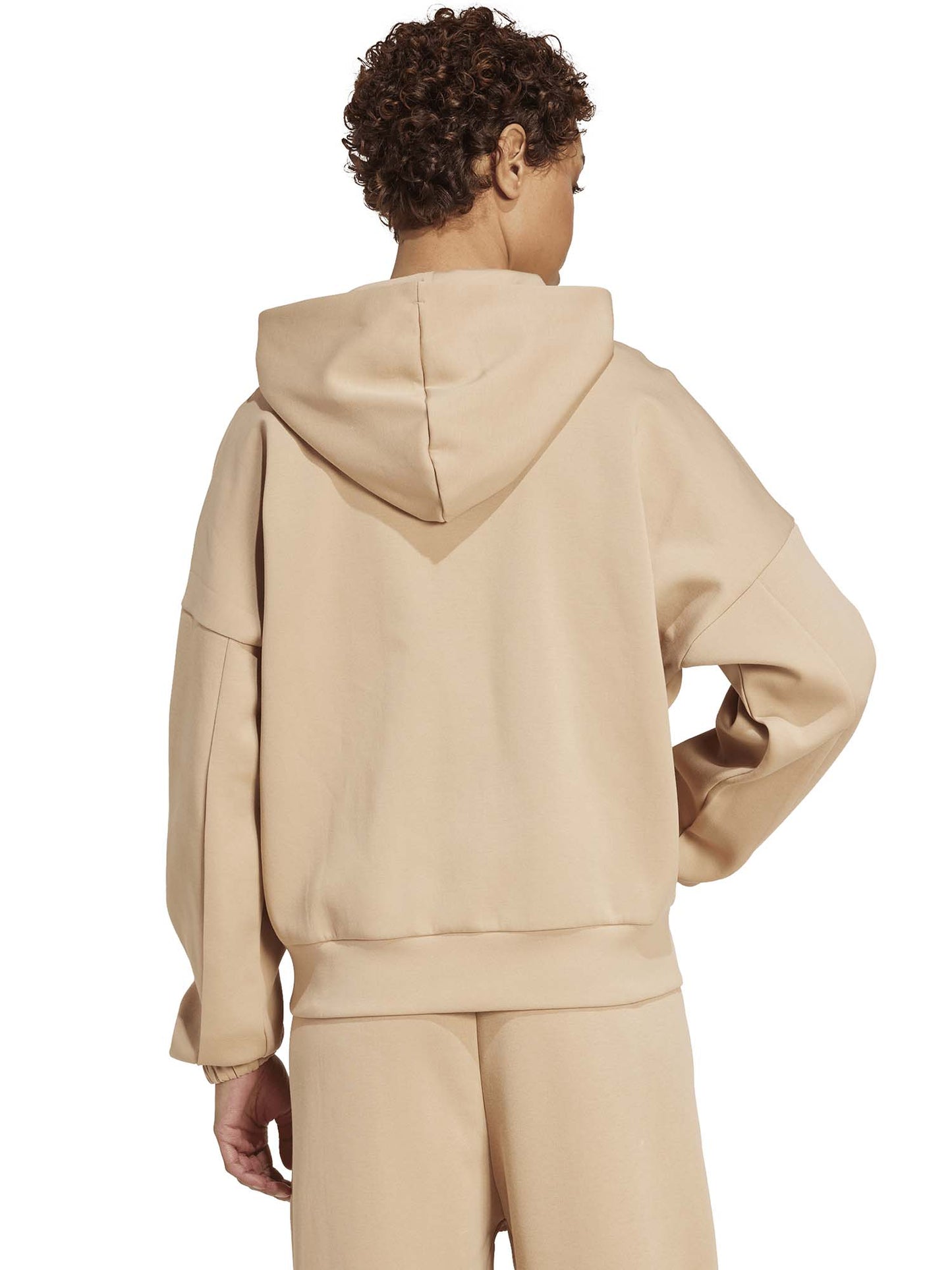 FELPA CON CAPPUCCIO FUTURE ICONS SMALL LOGO ADIDAS DA DONNA NOCCIOLA