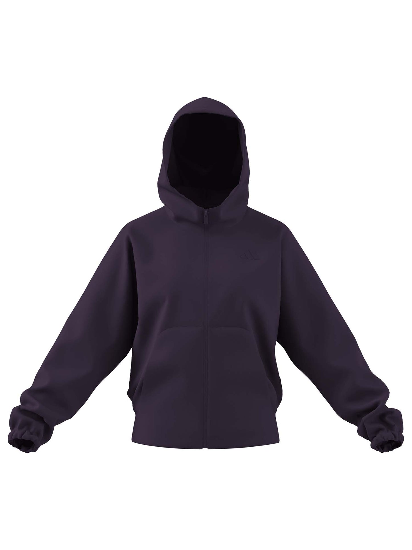 FELPA FULL ZIP E CAPPUCCIO ADIDAS DA DONNA VIOLA