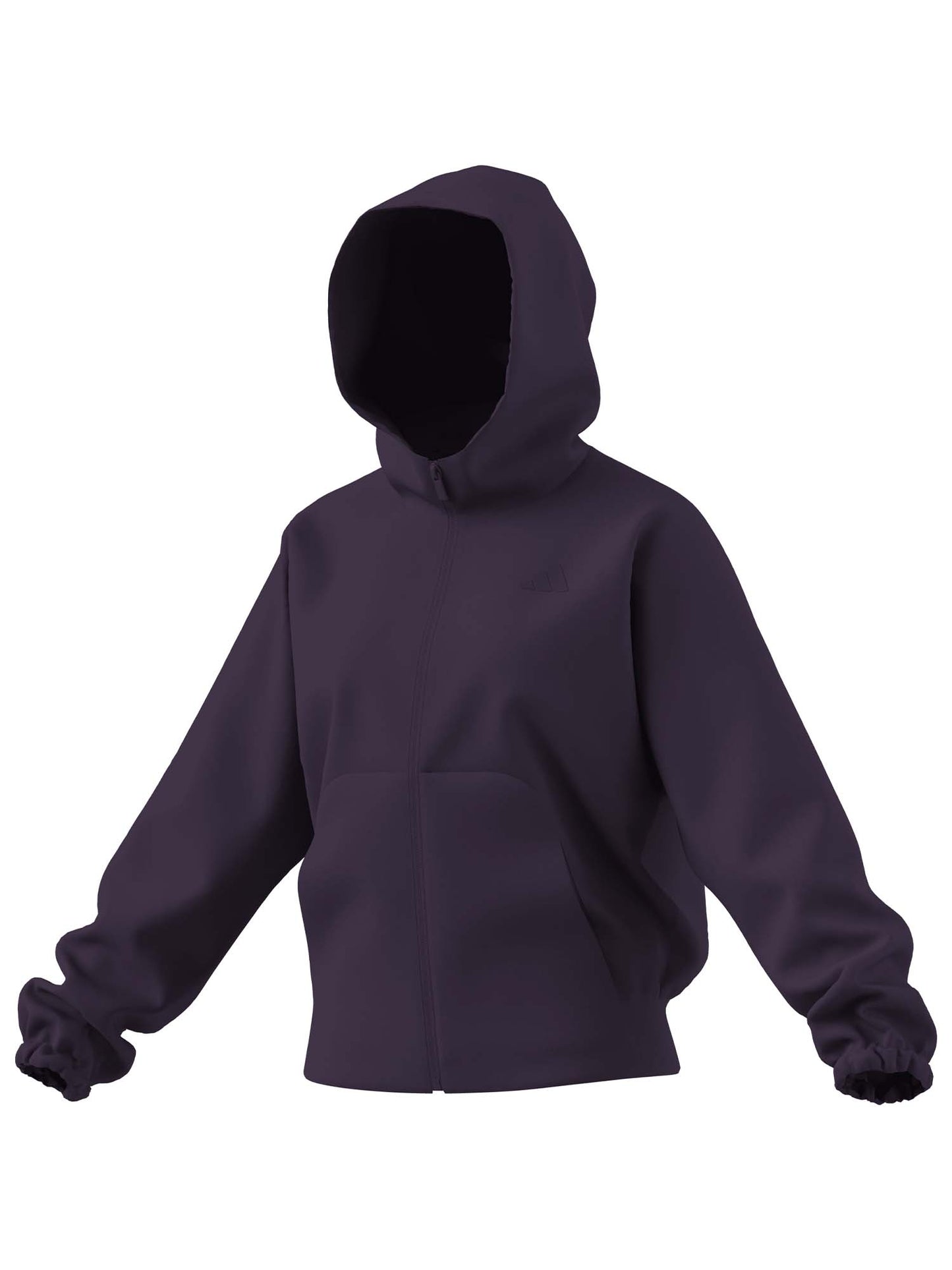 FELPA FULL ZIP E CAPPUCCIO ADIDAS DA DONNA VIOLA