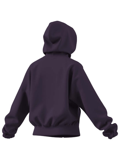 FELPA FULL ZIP E CAPPUCCIO ADIDAS DA DONNA VIOLA