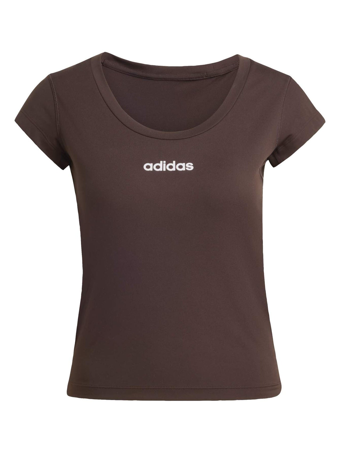 Adidas Hyperglam Baby Tee, t-shirt da donna marrone