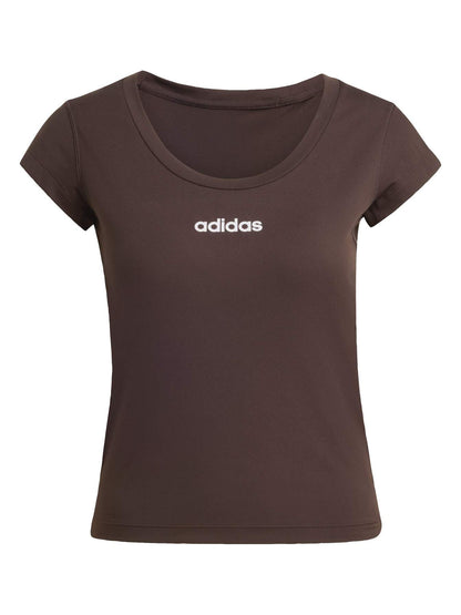 Adidas Hyperglam Baby Tee, t-shirt da donna marrone