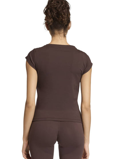 Adidas Hyperglam Baby Tee, t-shirt da donna marrone