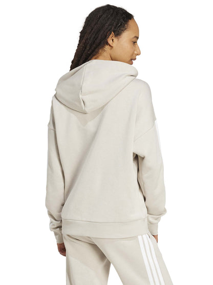 FELPA CON CAPPUCCIO ESSENTIALS ADIDAS DA DONNA SABBIA