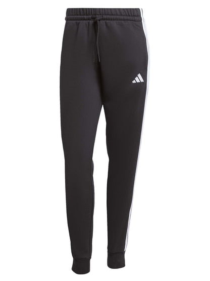 PANTALONE SLIM ESSENTIALS IN PILE ADIDAS DONNA NERO