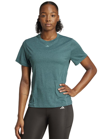 T-SHIRT DESIGNED FOR TRAINING ADIDAS DA DONNA VERDE