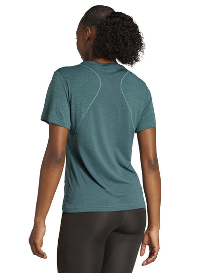 T-SHIRT DESIGNED FOR TRAINING ADIDAS DA DONNA VERDE