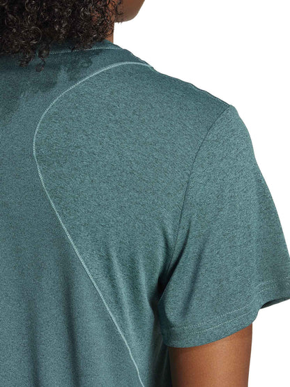 T-SHIRT DESIGNED FOR TRAINING ADIDAS DA DONNA VERDE