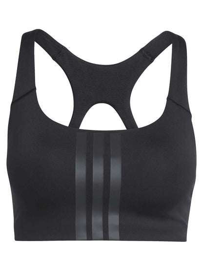 Adidas Optime Workout 3-Stripes, reggiseno sportivo da donna nero