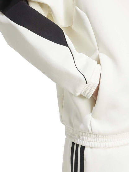 ADIDAS FELPA STADIUM UOMO BIANCO NERO