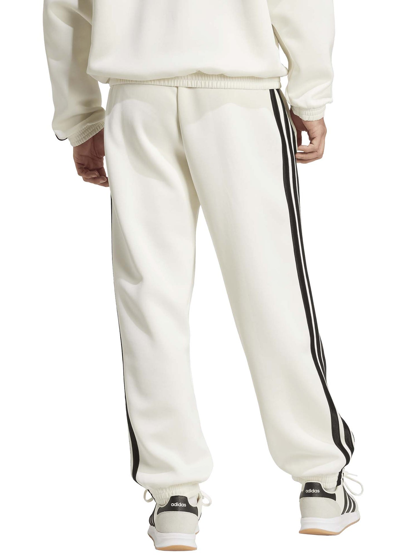 PANTALONI DA ALLENAMENTO STADIUM ADIDAS UOMO BIANCO NERO