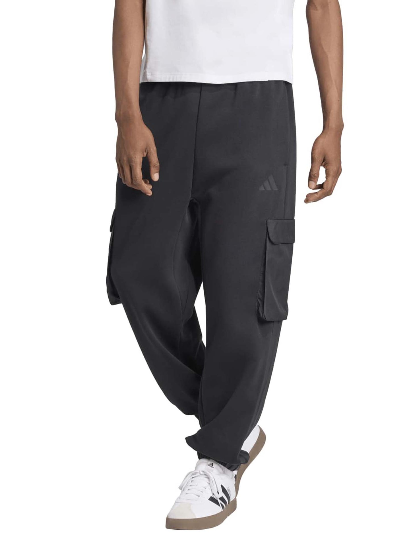 Adidas City Tech Utility Fleece Pants, pantalone da uomo nero