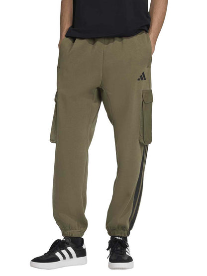 Adidas City Tech Utility Fleece, pantalone da uomo verde