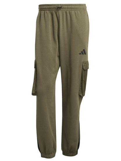 Adidas City Tech Utility Fleece, pantalone da uomo verde