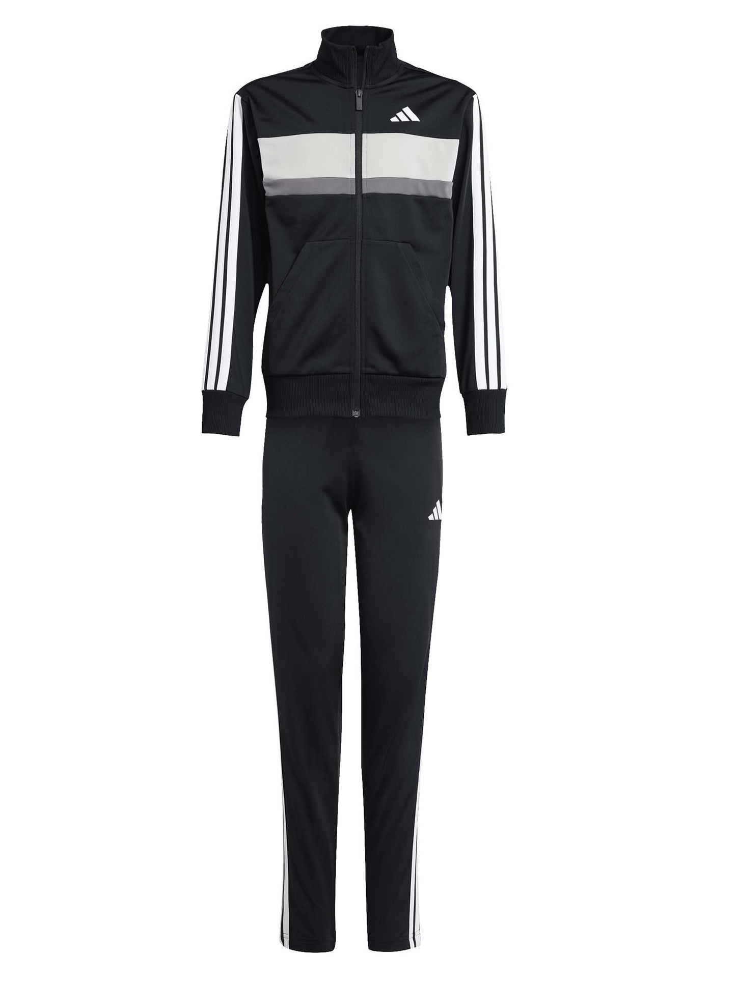 TUTA NERA ADIDAS ESSENTIALS TIBERIO 3STRIPES JUNIOR UNISEX