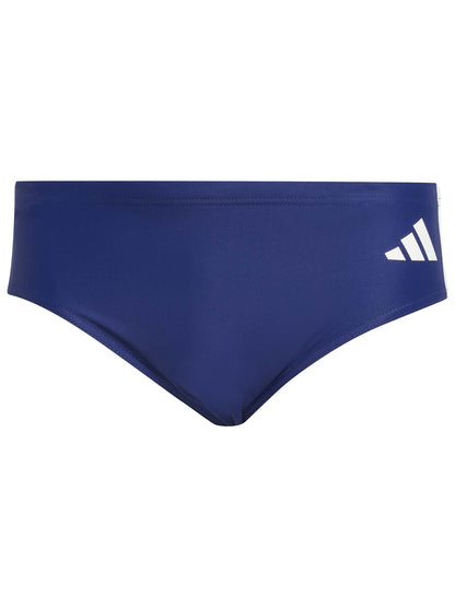 Slip da uomo Adidas 3-Stripes blu per il nuoto