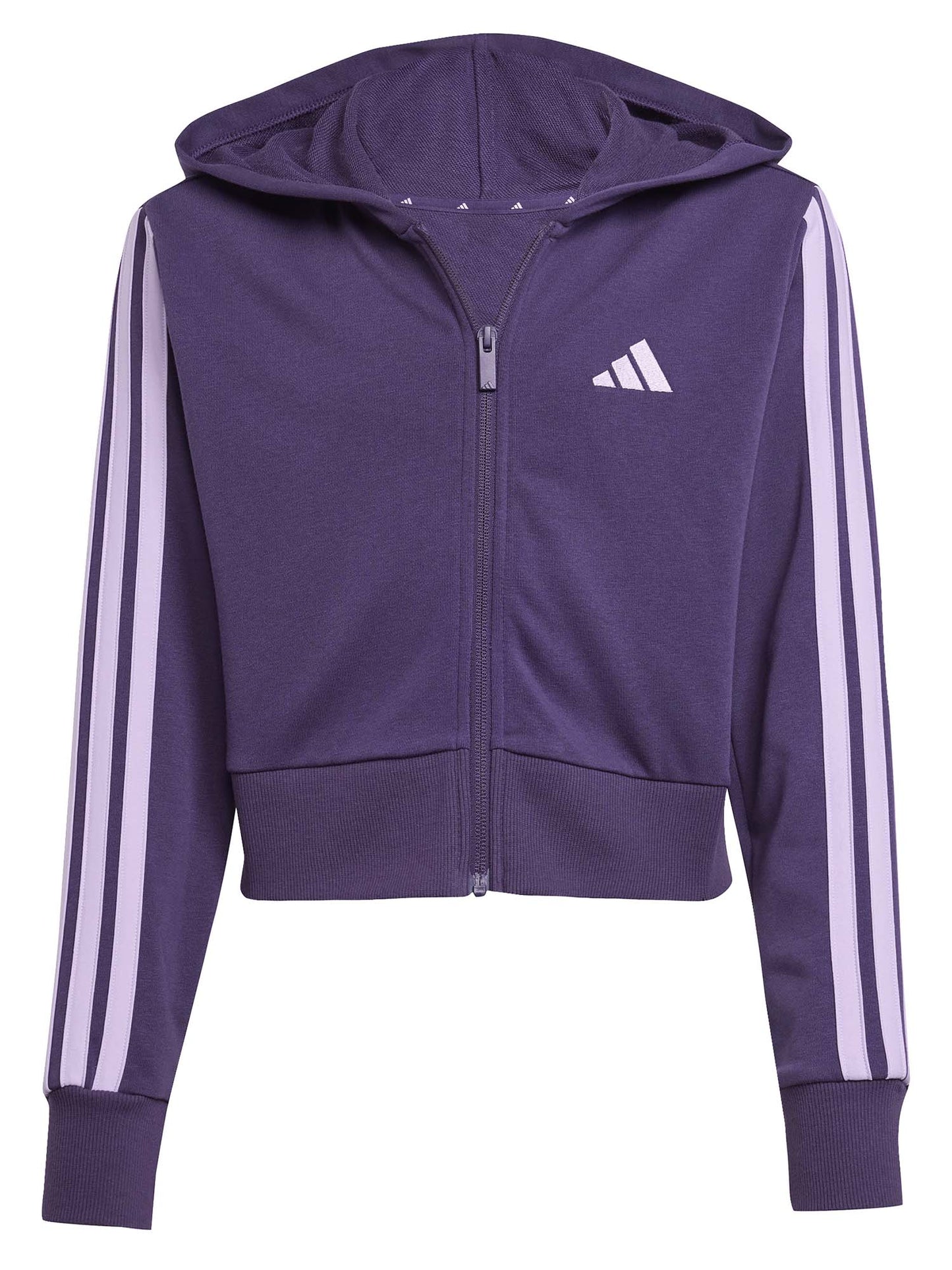 FELPA CON CAPPUCCIO ESSENTIALS ADIDAS DA BAMBINA VIOLA