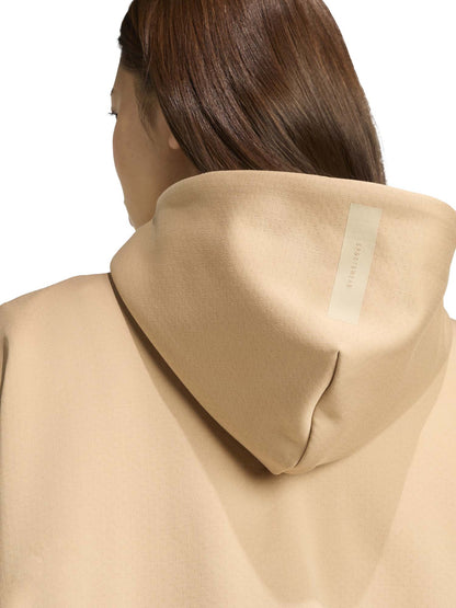 FELPA CON CAPPUCCIO E FULL ZIP Z.N.E. ADIDAS DA DONNA NOCCIOLA