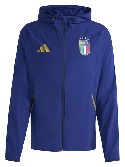 FELPA ITALIA TIRO TRAVEL FULL ZIP ADIDAS DA UOMO BLU