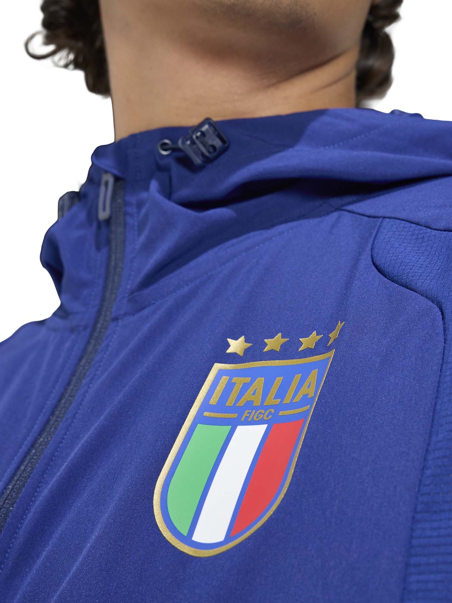 FELPA ITALIA TIRO TRAVEL FULL ZIP ADIDAS DA UOMO BLU