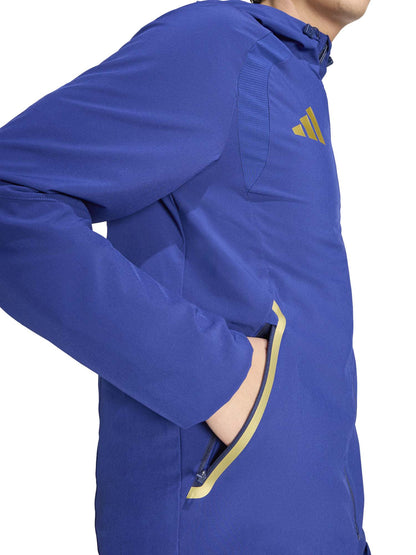 FELPA ITALIA TIRO TRAVEL FULL ZIP ADIDAS DA UOMO BLU