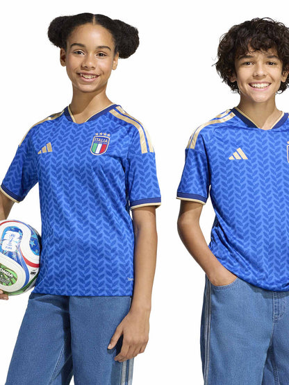 Maglia calcio Adidas Italia Home 26 azzurra per bimbo/a
