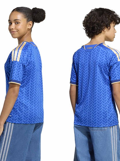 Maglia calcio Adidas Italia Home 26 azzurra per bimbo/a
