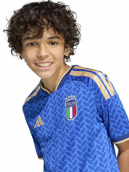 Maglia calcio Adidas Italia Home 26 azzurra per bimbo/a
