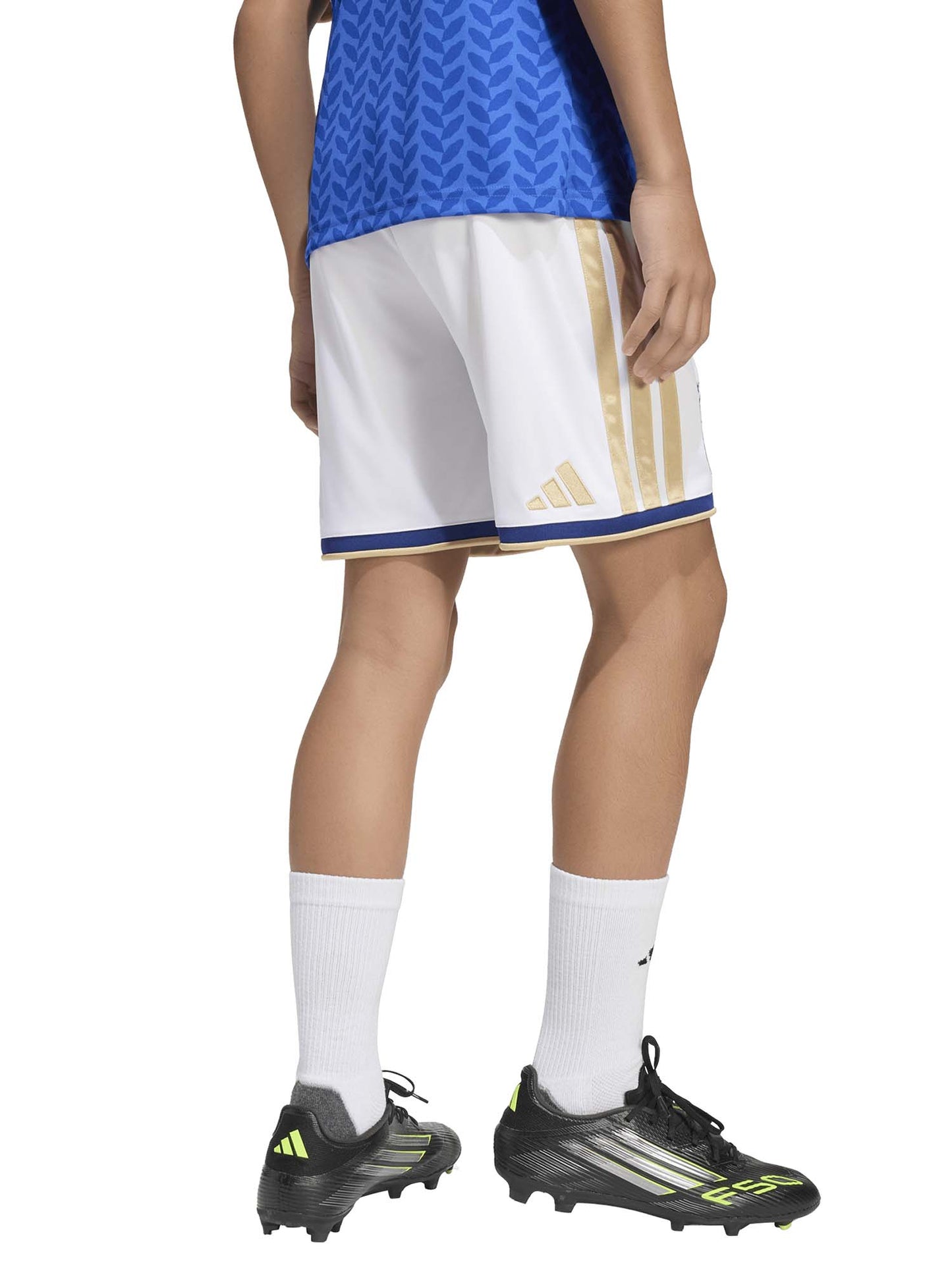 SHORT CALCIO BIANCO ADIDAS ITALIA 26 FIGC JUNIOR UNISEX
